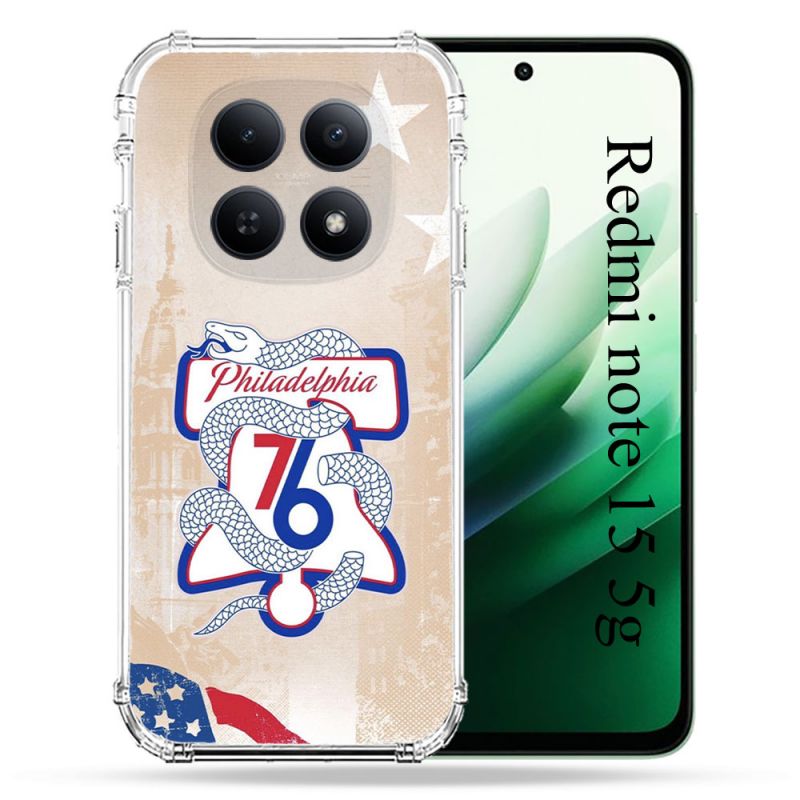 Coque Renforcée Pour Xiaomi Redmi Note 15 5G Basket Philadelphia 76ers