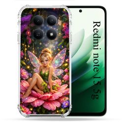 Coque Renforcée Pour Xiaomi Redmi Note 15 5G Fantastique Fee Fleur