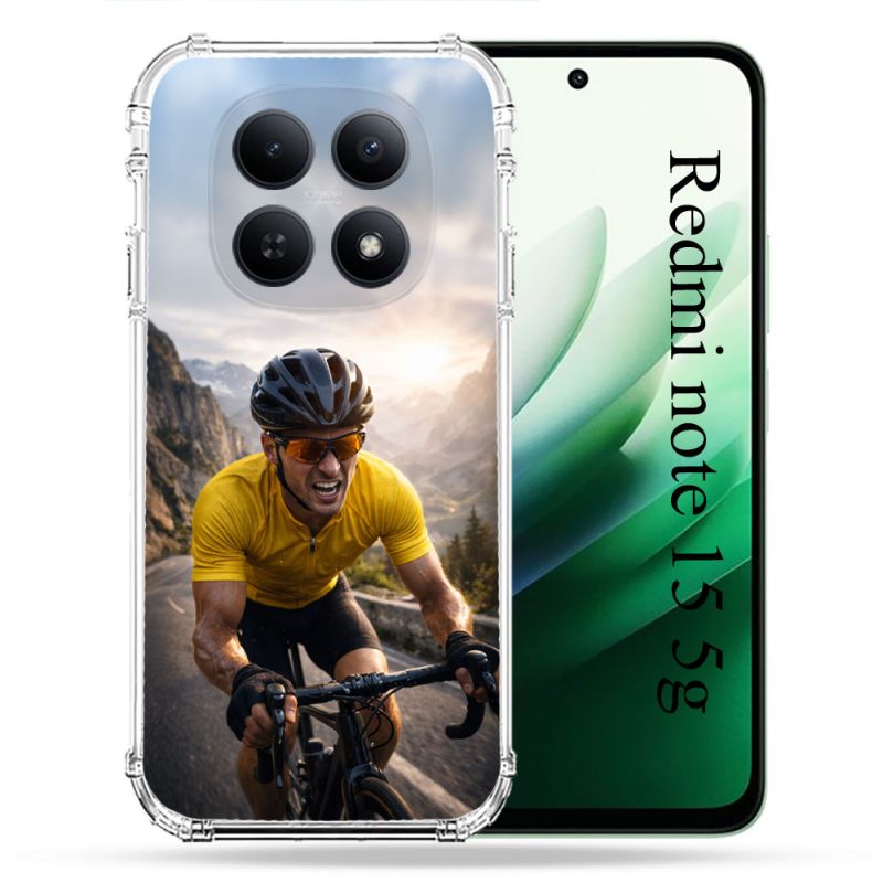 Coque Renforcée Pour Xiaomi Redmi Note 15 5G Sport Cyclisme Maillot Jaune
