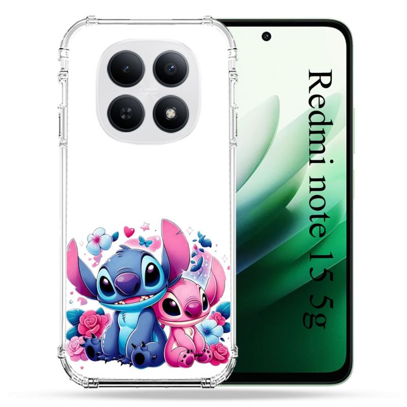 Coque Renforcée Pour Xiaomi Redmi Note 15 5G Stitch Love