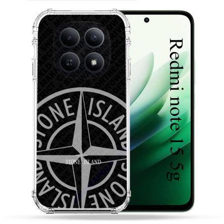 Coque Renforcée Pour Xiaomi Redmi Note 15 5G Stone Island Gris