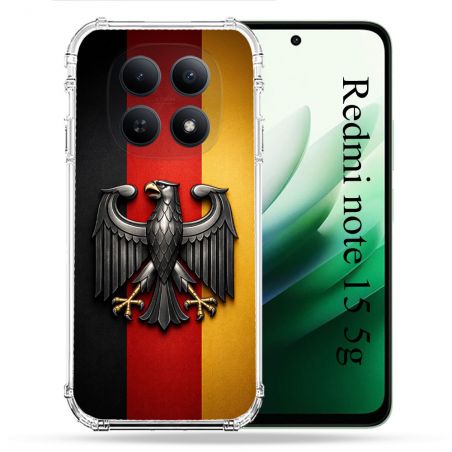 Coque Renforcée Pour Xiaomi Redmi Note 15 5G Voyage Drapeau Allemagne