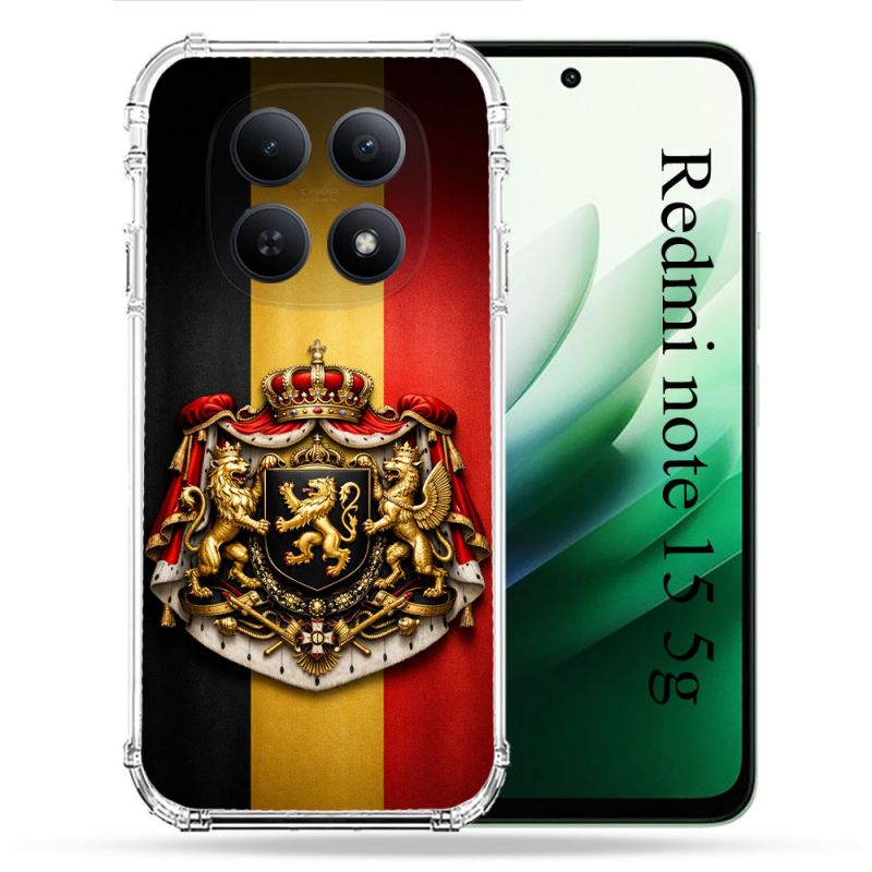 Coque Renforcée Pour Xiaomi Redmi Note 15 5G Voyage Drapeau Belgique