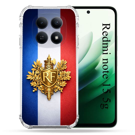 Coque Renforcée Pour Xiaomi Redmi Note 15 5G Voyage Drapeau France