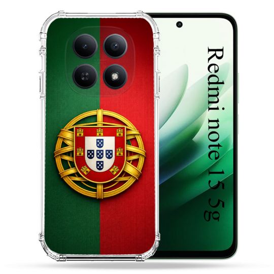 Coque Renforcée Pour Xiaomi Redmi Note 15 5G Voyage Drapeau Portugal