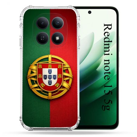 Coque Renforcée Pour Xiaomi Redmi Note 15 5G Voyage Drapeau Portugal