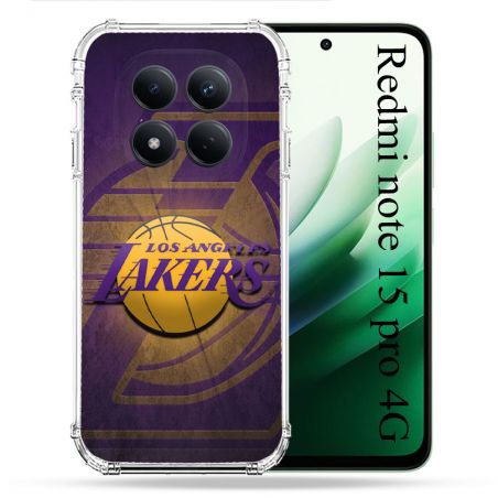 Coque Renforcée Pour Xiaomi Redmi Note 15 Pro 4G Basket Los Angeles Lakers