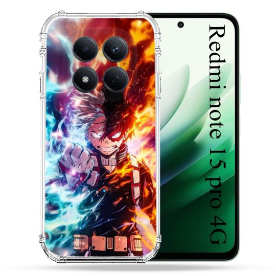 Coque Renforcée Pour Xiaomi Redmi Note 15 Pro 4G Manga My Hero Academia Shoto Portrait