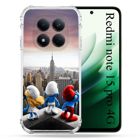 Coque Renforcée Pour Xiaomi Redmi Note 15 Pro 4G Schtroumpfs New York