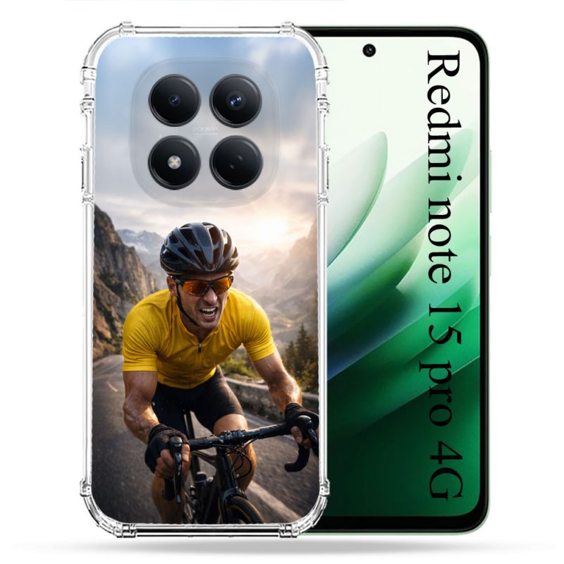 Coque Renforcée Pour Xiaomi Redmi Note 15 Pro 4G Sport Cyclisme Maillot Jaune