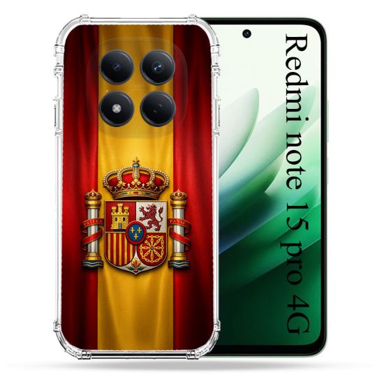 Coque Renforcée Pour Xiaomi Redmi Note 15 Pro 4G Voyage Drapeau Espagne