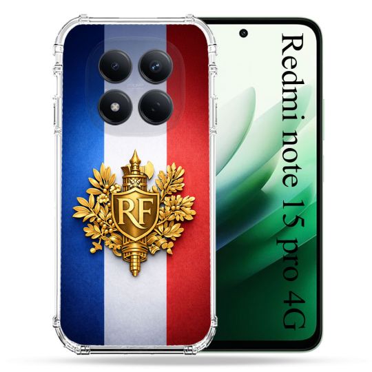 Coque Renforcée Pour Xiaomi Redmi Note 15 Pro 4G Voyage Drapeau France
