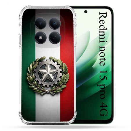 Coque Renforcée Pour Xiaomi Redmi Note 15 Pro 4G Voyage Drapeau Italie