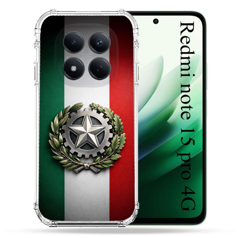 Coque Renforcée Pour Xiaomi Redmi Note 15 Pro 4G Voyage Drapeau Italie