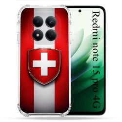 Coque Renforcée Pour Xiaomi Redmi Note 15 Pro 4G Voyage Drapeau Suisse
