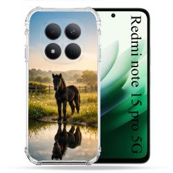 Coque Renforcée Pour Xiaomi Redmi Note 15 Pro 5G Animal Cheval Reflet