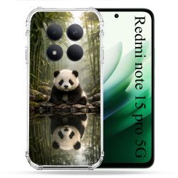Coque Renforcée Pour Xiaomi Redmi Note 15 Pro 5G Animal Panda Reflet