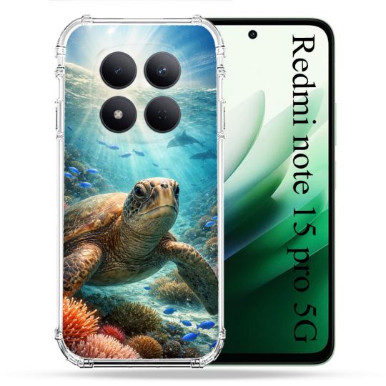 Coque Renforcée Pour Xiaomi Redmi Note 15 Pro 5G Animal Tortue Marine