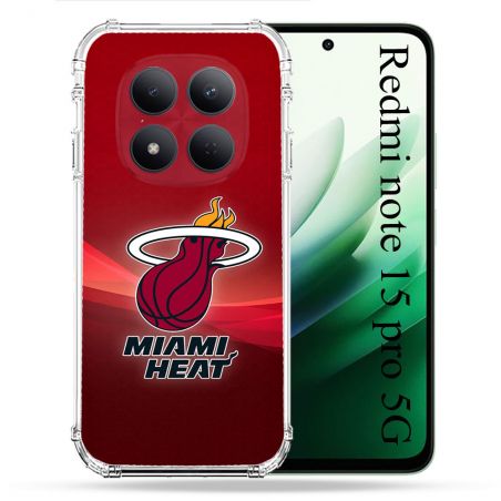 Coque Renforcée Pour Xiaomi Redmi Note 15 Pro 5G Basket Miami Heat