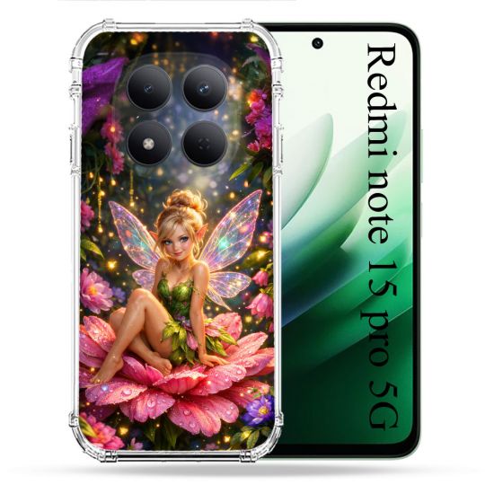 Coque Renforcée Pour Xiaomi Redmi Note 15 Pro 5G Fantastique Fee Fleur