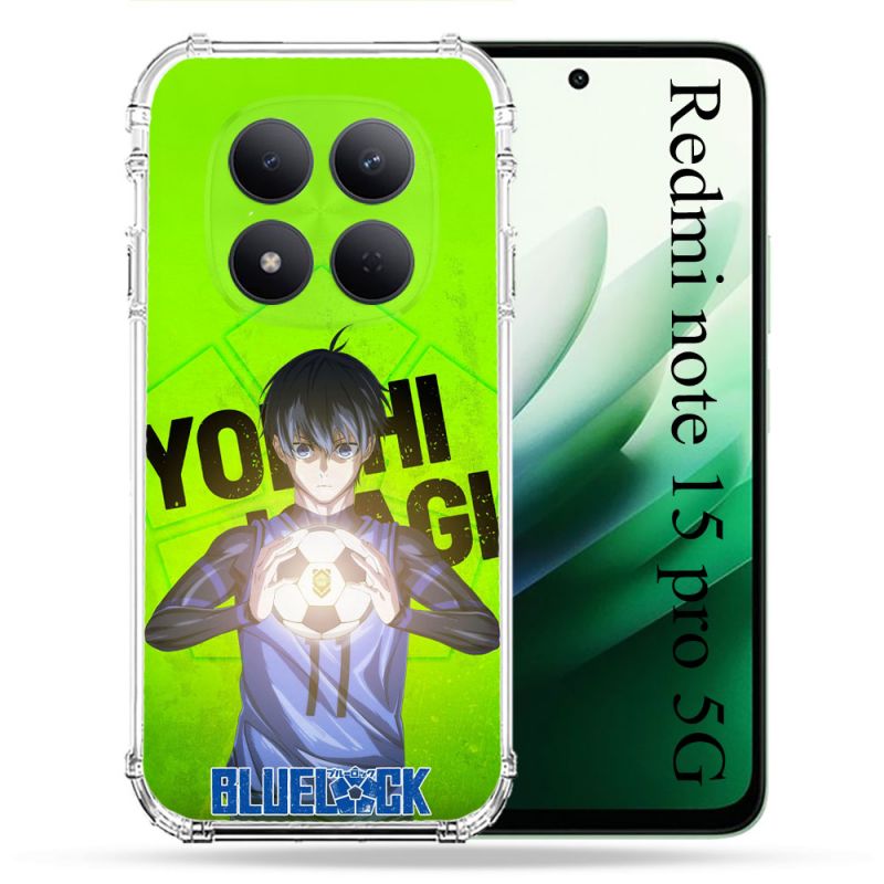 Coque Renforcée Pour Xiaomi Redmi Note 15 Pro 5G Manga Blue Lock Yoichi Isagi