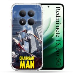 Coque Renforcée Pour Xiaomi Redmi Note 15 Pro 5G Manga Chainsaw Man Denji