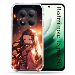 Coque Renforcée Pour Xiaomi Redmi Note 15 Pro 5G Manga Demon Slayer Nezuko Rose