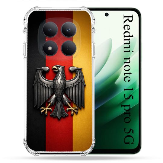 Coque Renforcée Pour Xiaomi Redmi Note 15 Pro 5G Voyage Drapeau Allemagne