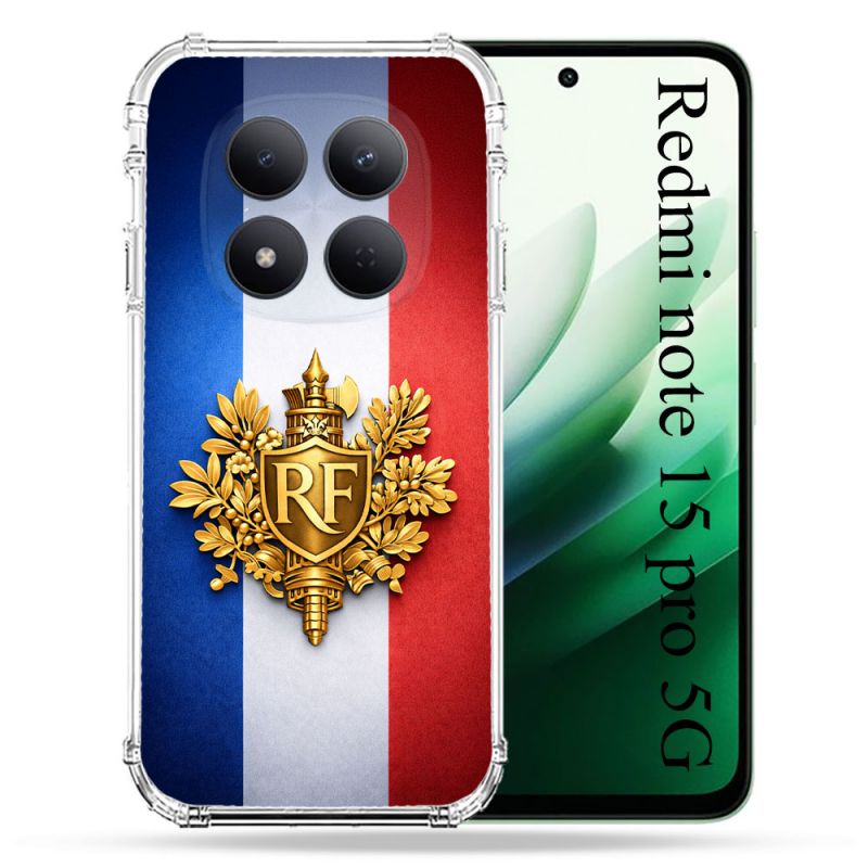 Coque Renforcée Pour Xiaomi Redmi Note 15 Pro 5G Voyage Drapeau France