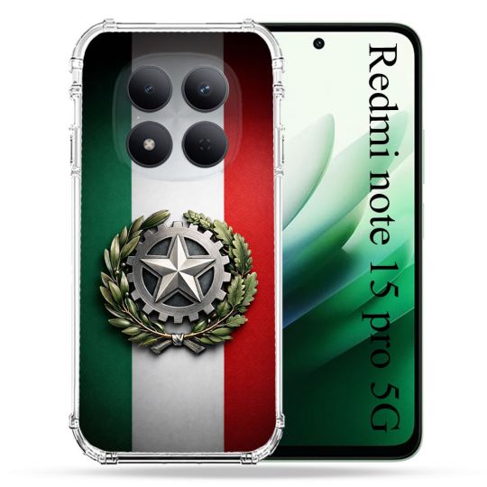 Coque Renforcée Pour Xiaomi Redmi Note 15 Pro 5G Voyage Drapeau Italie