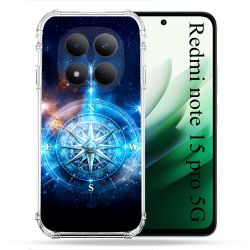 Coque Renforcée Pour Xiaomi Redmi Note 15 Pro 5G Voyage Rose des Vents Stellaire