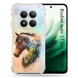 Coque Renforcée Pour Xiaomi Redmi Note 15 Pro Plus 5G Animal Cheval Montagne
