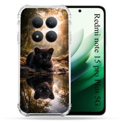 Coque Renforcée Pour Xiaomi Redmi Note 15 Pro Plus 5G Animal Panthère Reflet