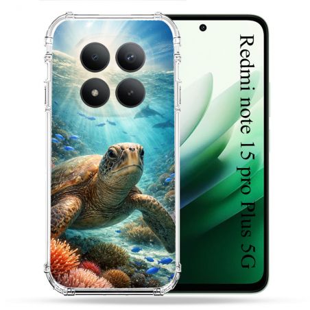 Coque Renforcée Pour Xiaomi Redmi Note 15 Pro Plus 5G Animal Tortue Marine