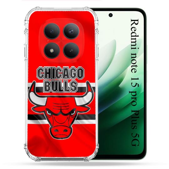 Coque Renforcée Pour Xiaomi Redmi Note 15 Pro Plus 5G Basket Chicago Bulls