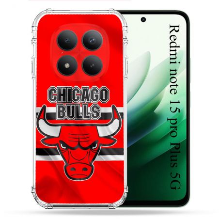 Coque Renforcée Pour Xiaomi Redmi Note 15 Pro Plus 5G Basket Chicago Bulls