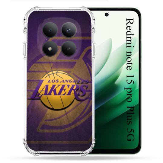 Coque Renforcée Pour Xiaomi Redmi Note 15 Pro Plus 5G Basket Los Angeles Lakers