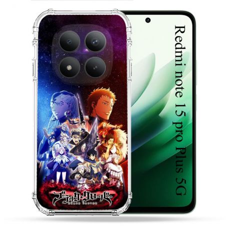 Coque Renforcée Pour Xiaomi Redmi Note 15 Pro Plus 5G Manga Black Clover Affiche