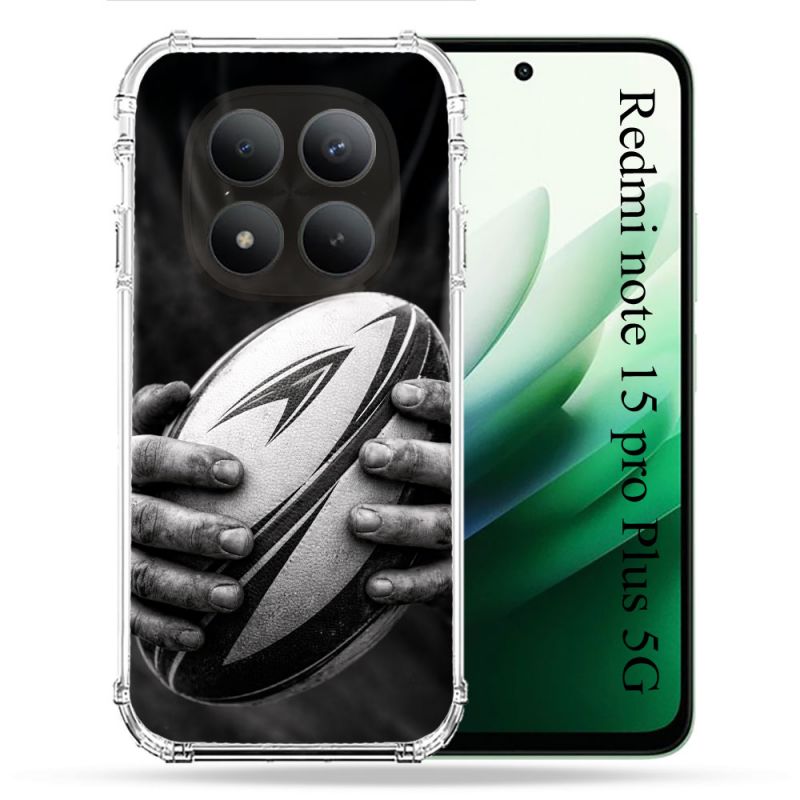 Coque Renforcée Pour Xiaomi Redmi Note 15 Pro Plus 5G Sport Rugby Ballon Moderne