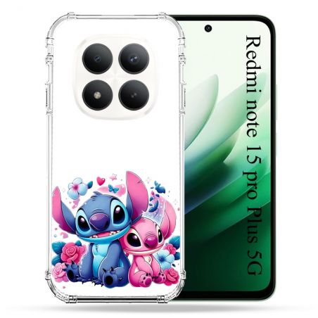 Coque Renforcée Pour Xiaomi Redmi Note 15 Pro Plus 5G Stitch Love