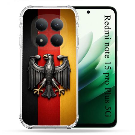 Coque Renforcée Pour Xiaomi Redmi Note 15 Pro Plus 5G Voyage Drapeau Allemagne