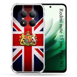 Coque Renforcée Pour Xiaomi Redmi Note 15 Pro Plus 5G Voyage Drapeau Grande Bretagne UK