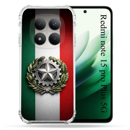 Coque Renforcée Pour Xiaomi Redmi Note 15 Pro Plus 5G Voyage Drapeau Italie