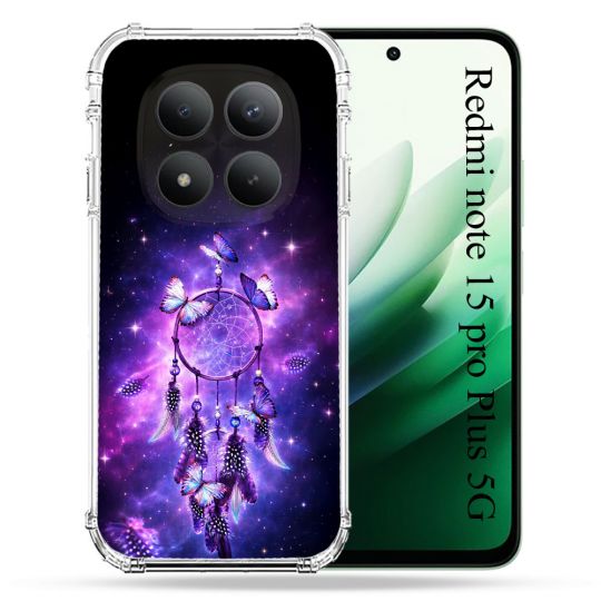 Coque Renforcée Pour Xiaomi Redmi Note 15 Pro Plus 5G Zen Attrape Reve Papillon 2026