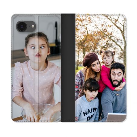 Housse Cuir Portefeuille Personnalisée Pour Iphone 17e