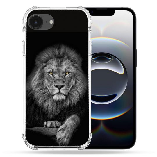 Coque Renforcée Pour Iphone 17e Animal Lion Majestueux