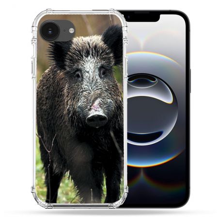 Coque Renforcée Pour Iphone 17e Chasse Sanglier bois