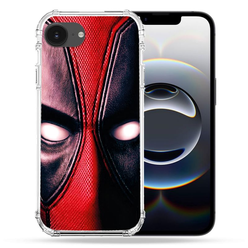 Coque Renforcée Pour Iphone 17e Deadpool Yeux