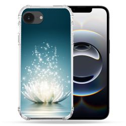 Coque Renforcée Pour Iphone 17e Fleur Lotus Blanc
