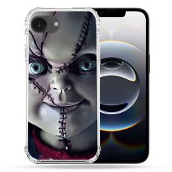 Coque Renforcée Pour Iphone 17e Horreur Chucky Cicatrice